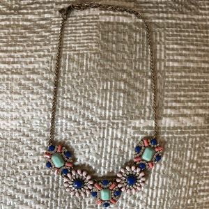 jcrew flower statement necklace